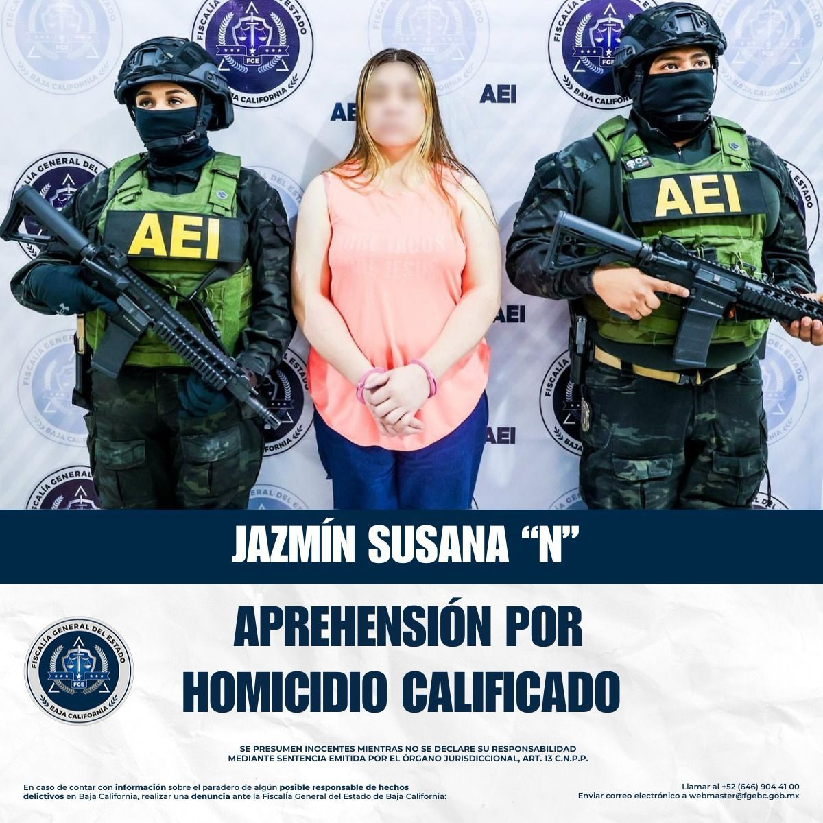 CAPTURAN A MUJER ACUSADA DE HOMICIDIO - Tijuana en la Noticia